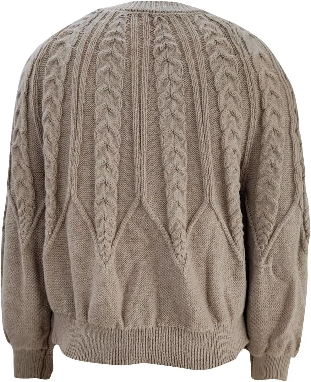 slqdgmryz Cable Knit Sweater Women Oversized Crewneck Cute Fall Sweaters Casual Long Sleeve Chunky Pullover Winter Clothes