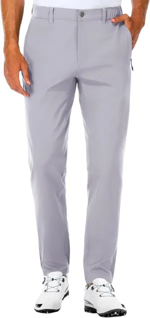SPECIALMAGIC Golf Pants Men Stretch Slim fit Hiking Pants Lightweight Dress Casual Tapered Zipper Pockets