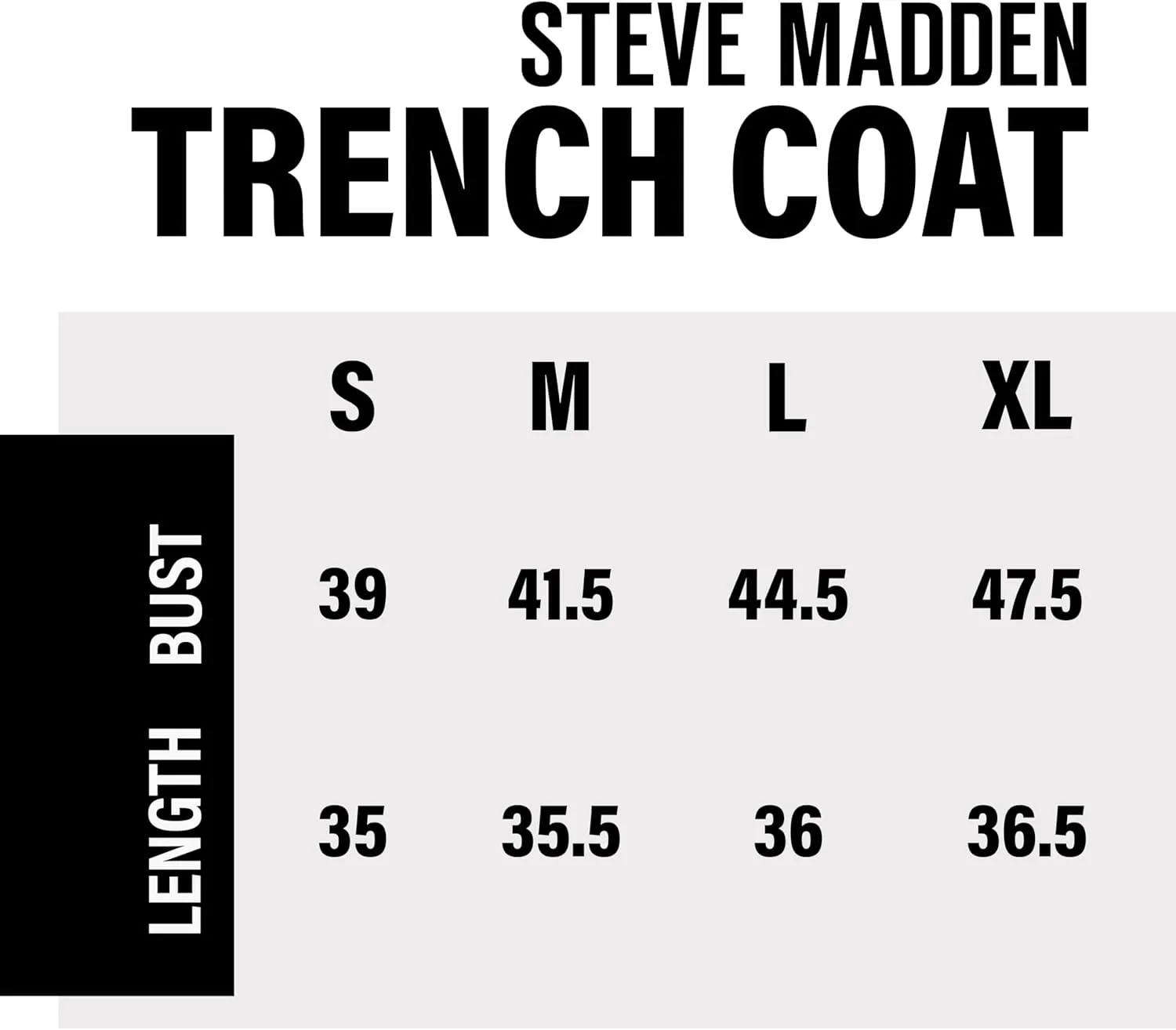 Steve Madden Trench Coat for Women – Double-Breasted Long Winter Faux Wool Coat
