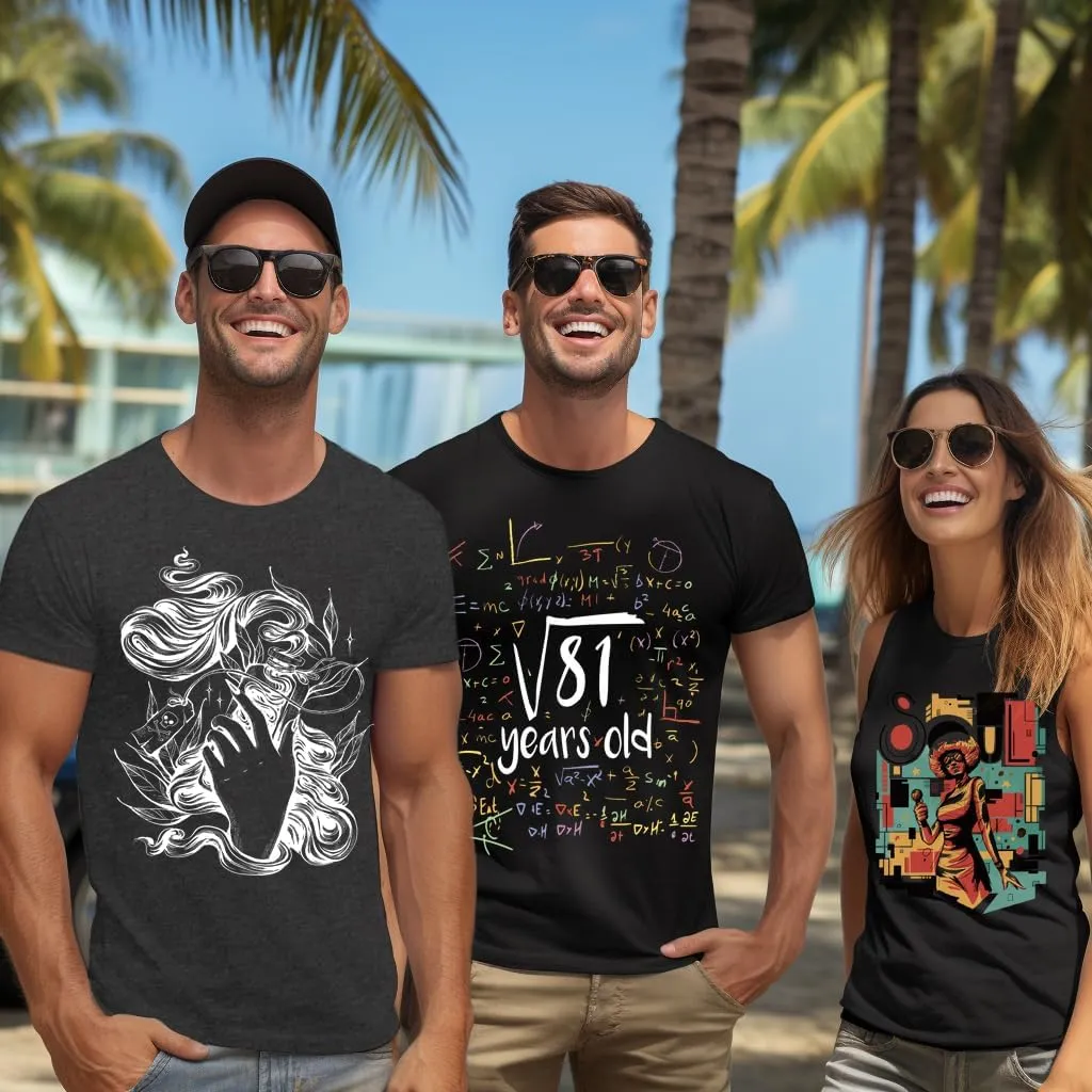 T-Shirt for Men's- Graphic t-Shirts Cotton Blend Basic Tees Vintage Casual Tshirts Fitting