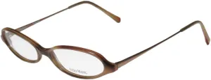 Vera Wang V46 Womens/Ladies Cat Eye Full-rim Designer Sleek European Eyeglasses/Eye Glasses (48-15-130, Brown/Bronze)