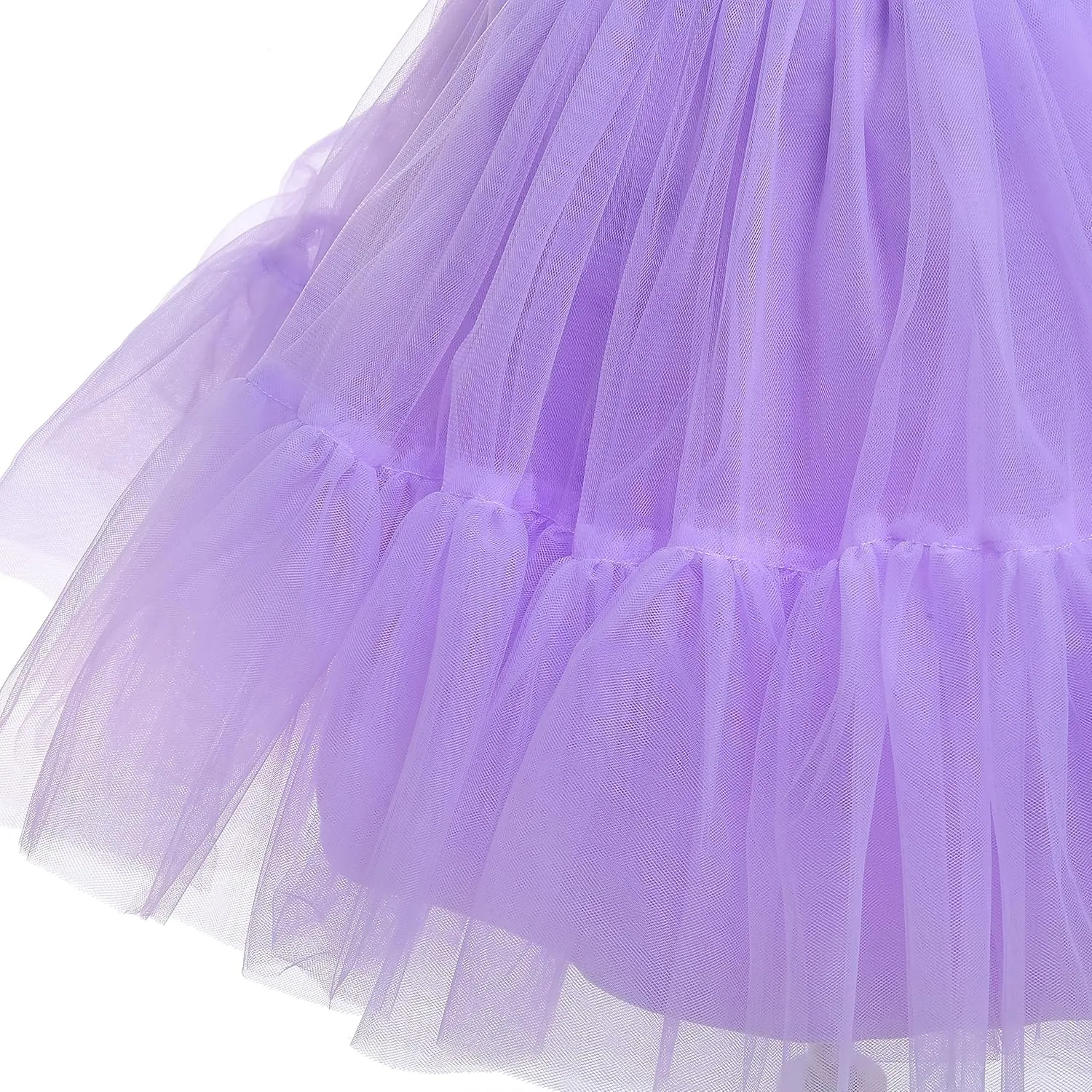 Weileenice Flower Girl Dress Ruffle Tulle Beads Toddler Wedding Pageant Ceremony Birthday Party Evening Tutu Dresses