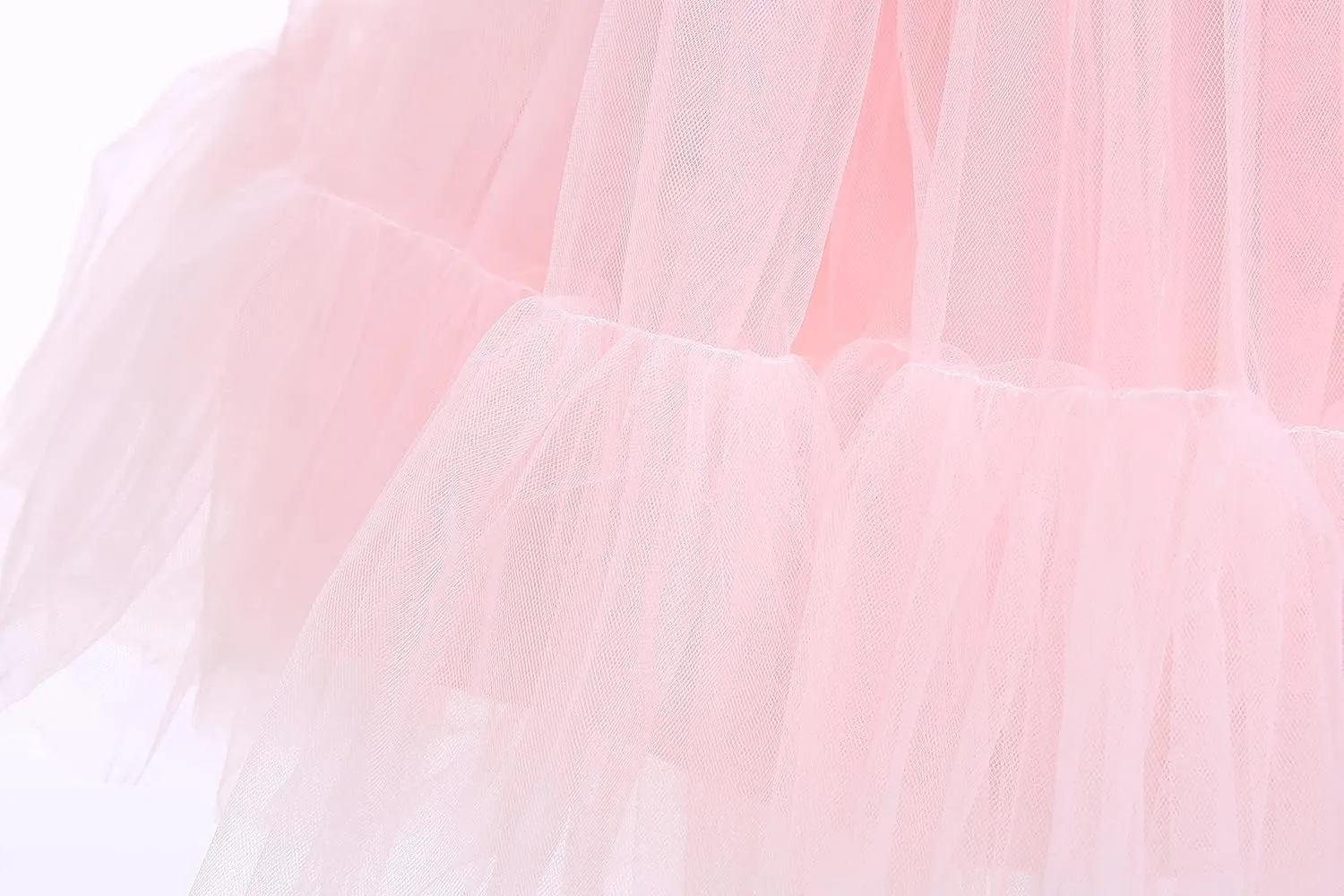 Weileenice Flower Girl Dress Ruffle Tulle Beads Toddler Wedding Pageant Ceremony Birthday Party Evening Tutu Dresses