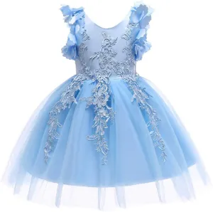 Weileenice Flower Girl Lace Dress Pageant Kids Wedding Christmas Holiday Party Dresses