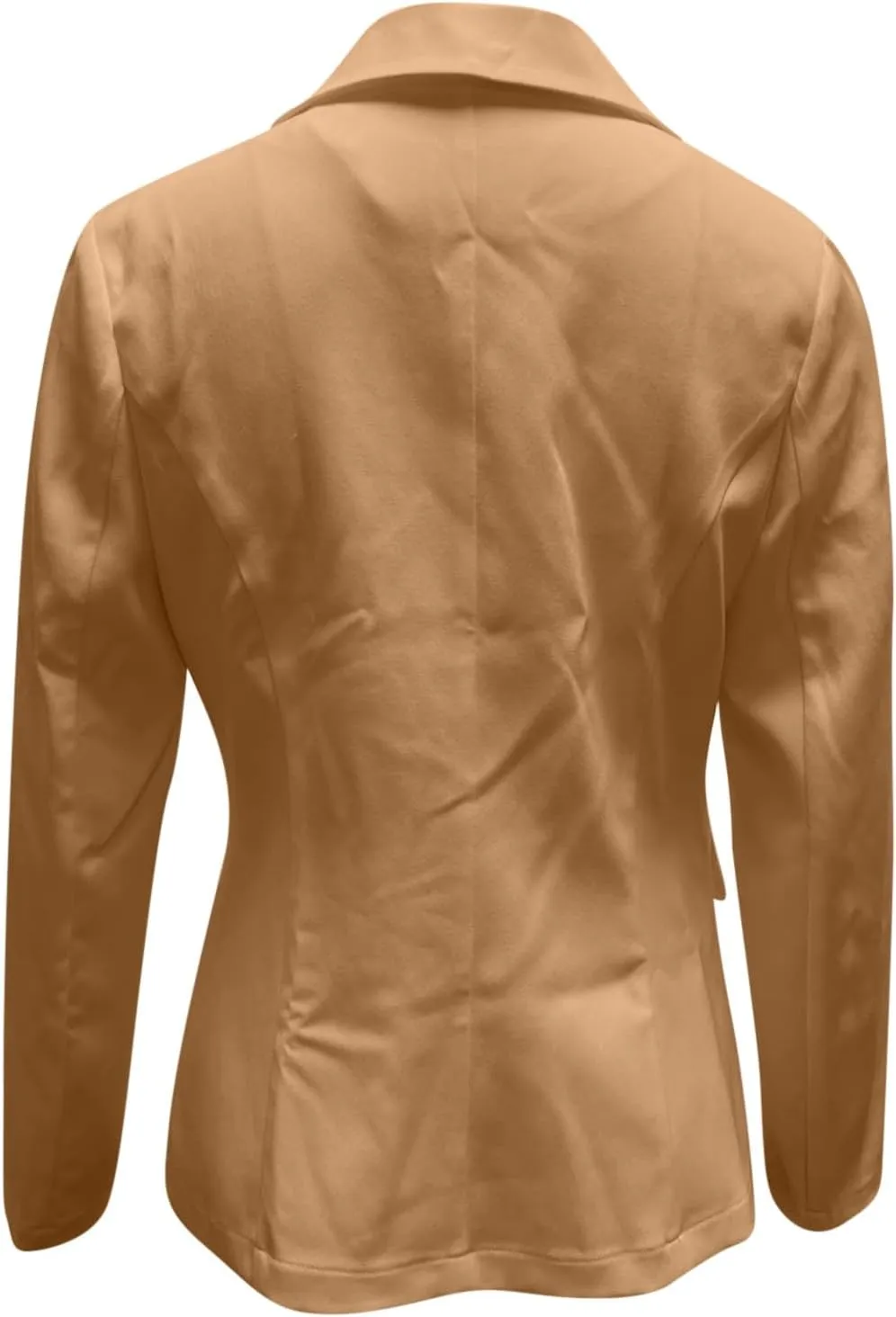 Women Business Casual Blazer With Lined,Professional Work Suit Jacket With Pockets，Long Sleeve Button Open Front