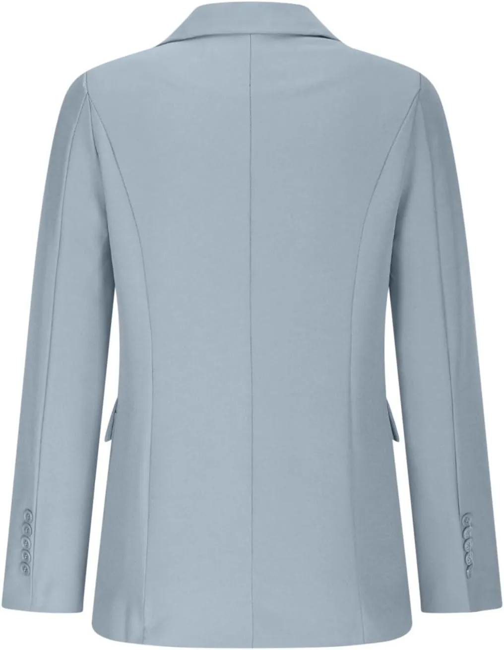 Women Business Casual Blazer with Lined,Professional Work Suit Jacket with Pockets，Long Sleeve Button Open Front