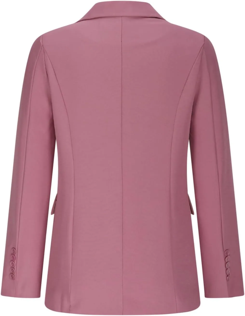 Women Business Casual Blazer with Lined,Professional Work Suit Jacket with Pockets，Long Sleeve Button Open Front