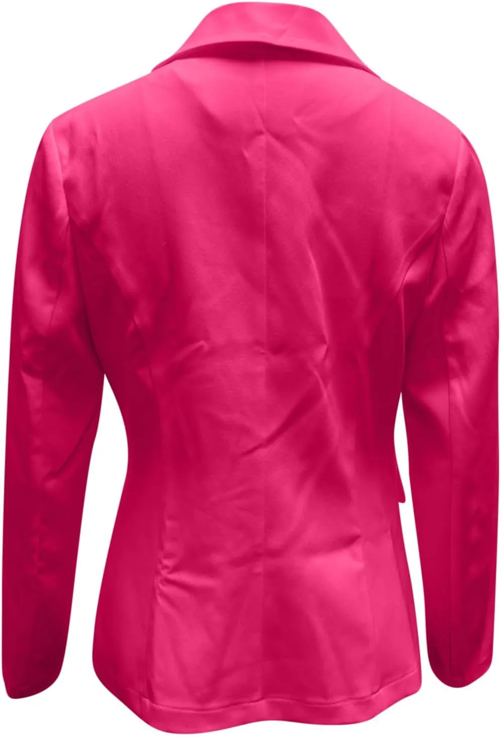 Women Business Casual Blazer With Lined,Professional Work Suit Jacket With Pockets，Long Sleeve Button Open Front