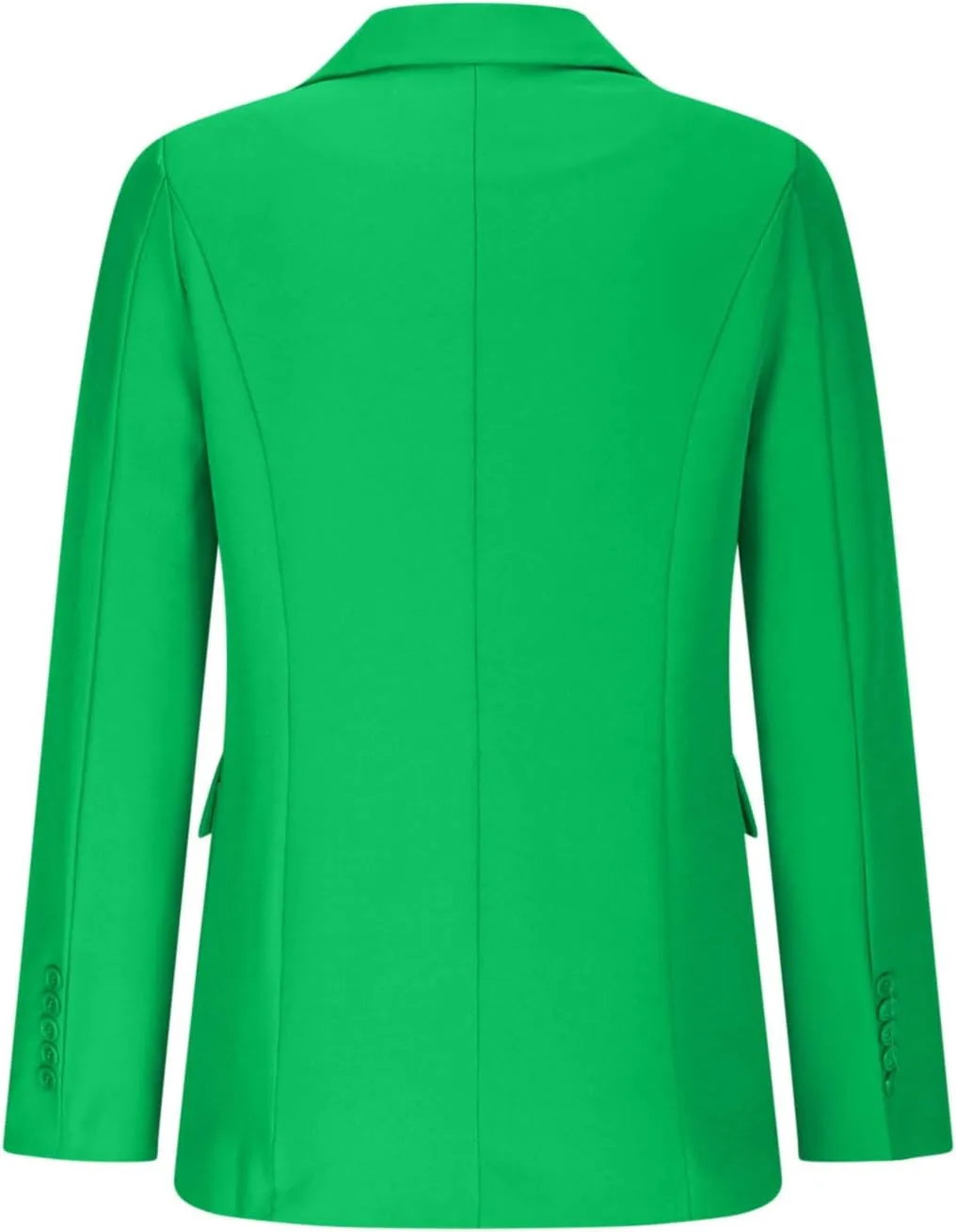 Women Business Casual Blazer with Lined,Professional Work Suit Jacket with Pockets，Long Sleeve Button Open Front