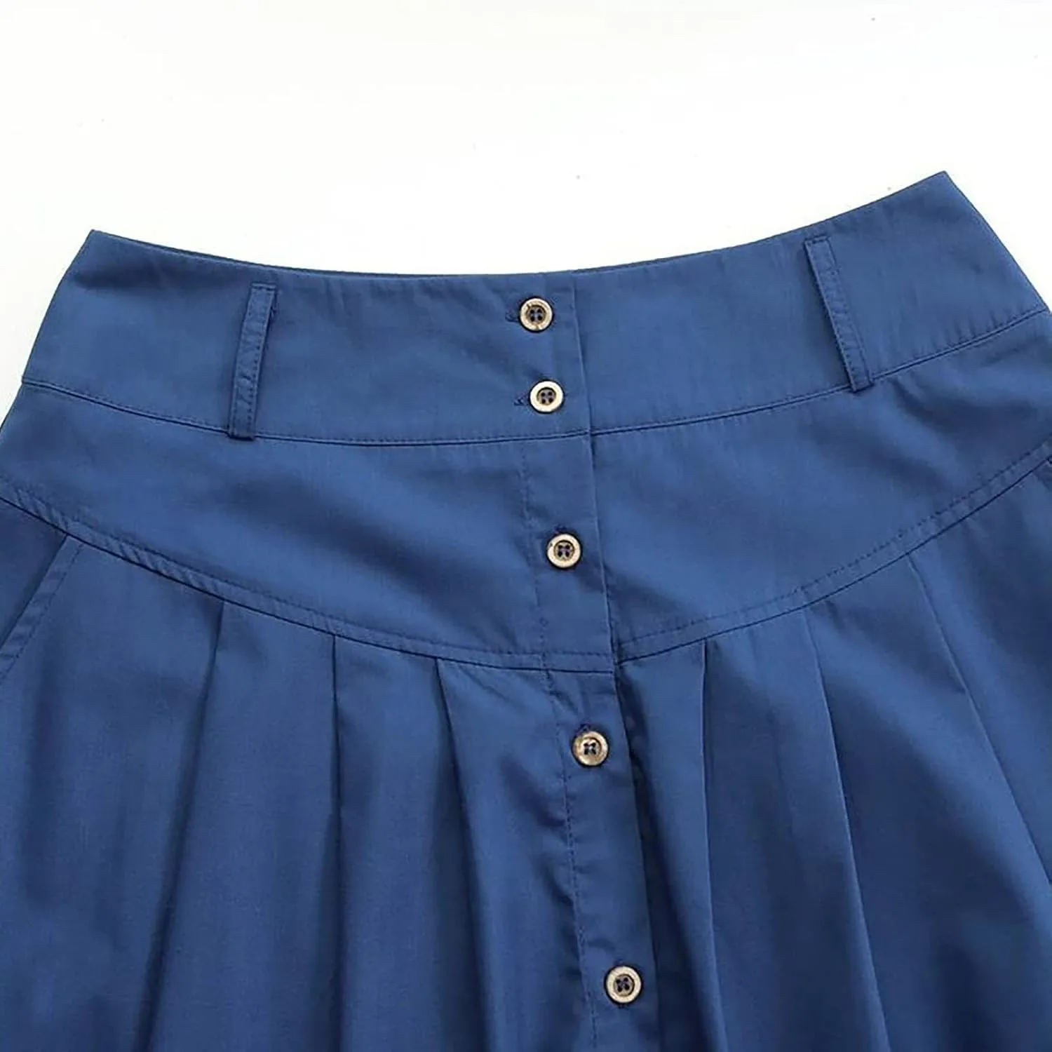 Women Floral Print Boho Maxi Skirt Elastic High Waist Tiered Pleated Flowy Long Summer Casual Skirt