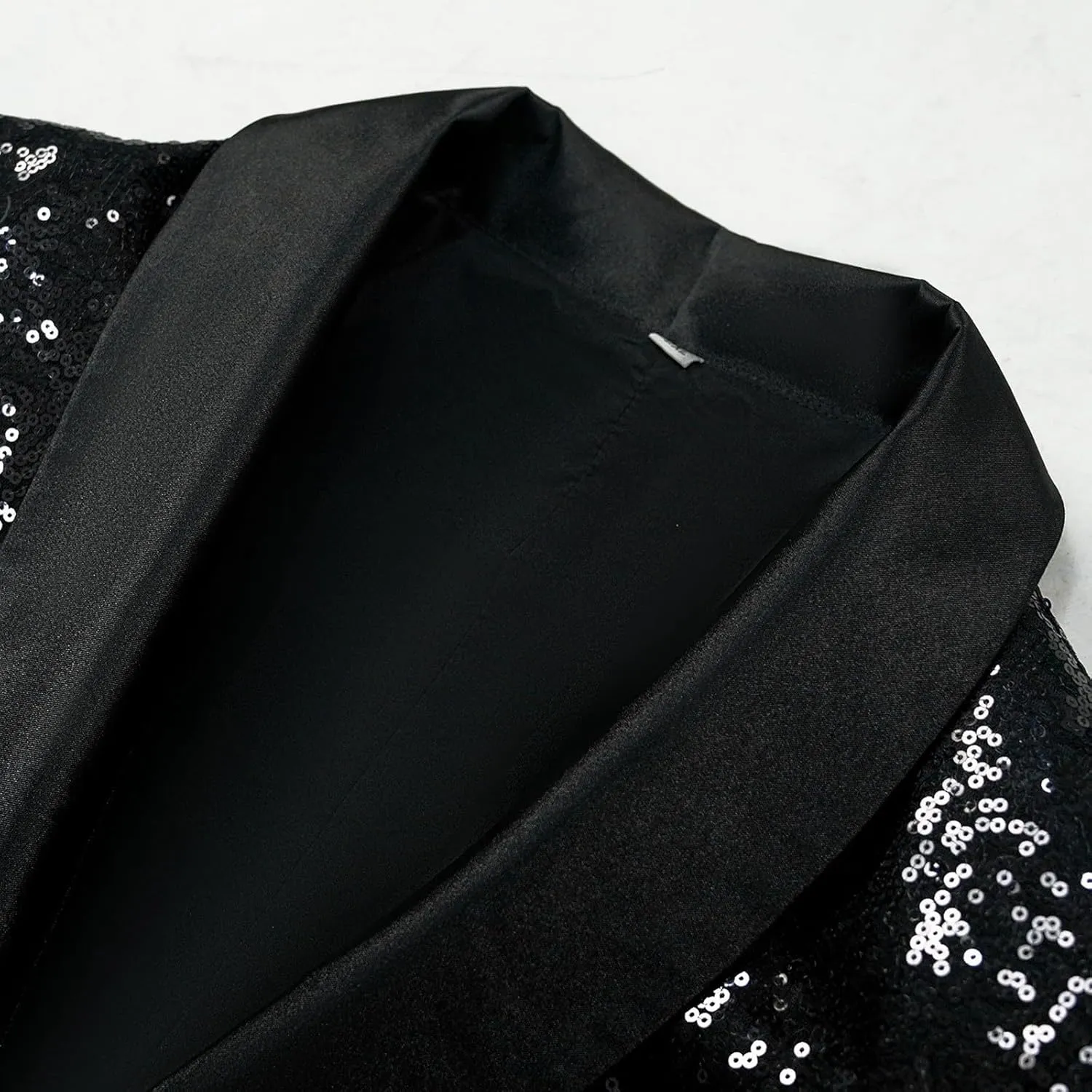 Women's Fashionable and Sexy Solid Color Deep V Long Sleeved Dress with Button Pockets Sequin Warm Winter Jackets