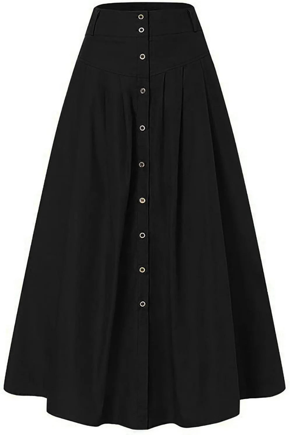 Womens Flowy Long Boho Floral Maxi Skirt Elastic High Waist Tiered Pleated Summer Casual Beach Skirt