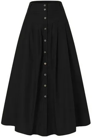 Womens Flowy Long Boho Floral Maxi Skirt Elastic High Waist Tiered Pleated Summer Casual Beach Skirt