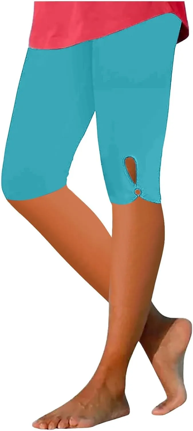 Womens High Waisted Shorts Plus Size Athletic Running Shorts Workout Gym Quick Dry Shorts Solid Skinny Short Pants