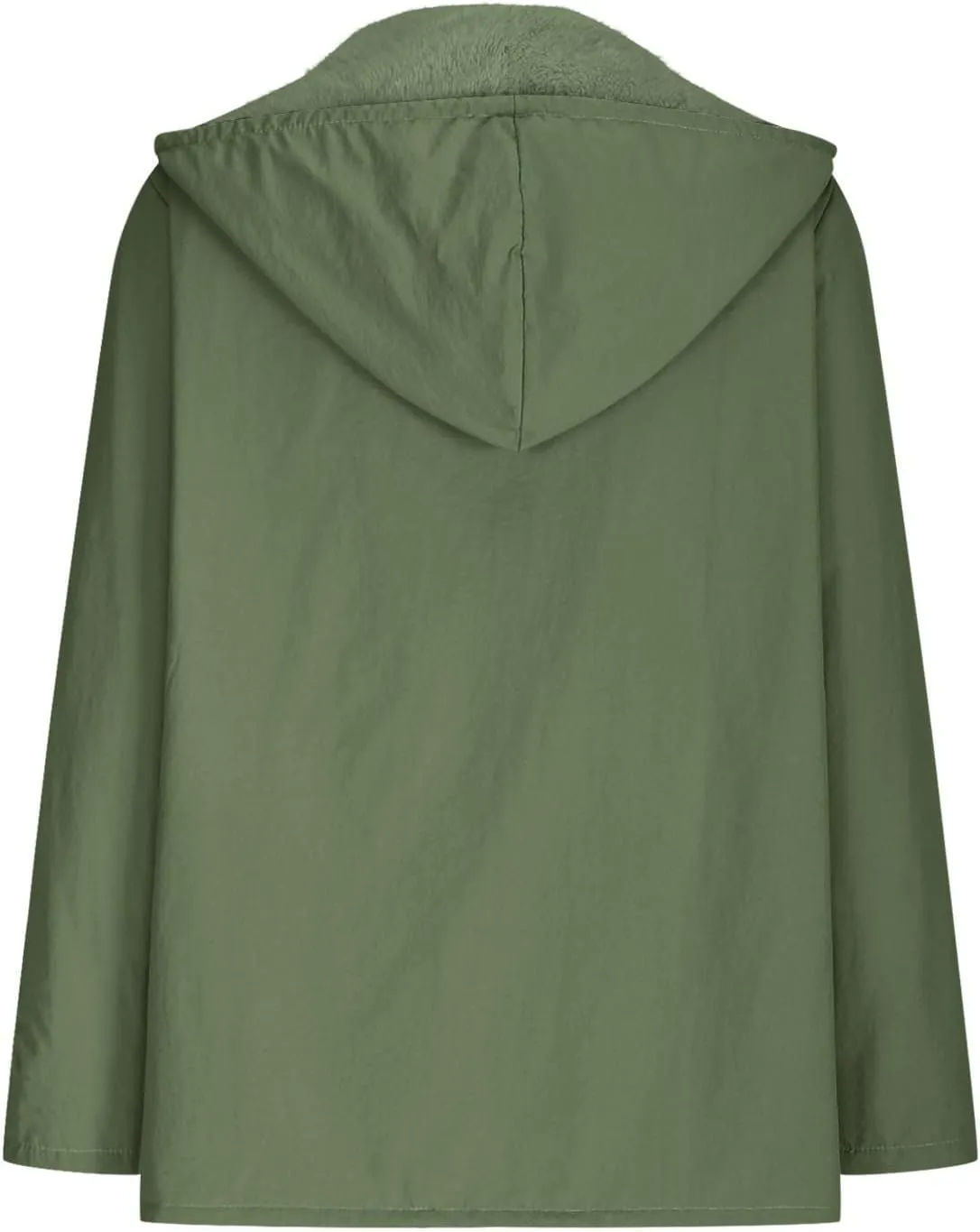 Women's Lightweight Waterproof Fleece Lined Hooded Softshell Rain Jacket, Outdoor Warm Windbreaker Long Coat