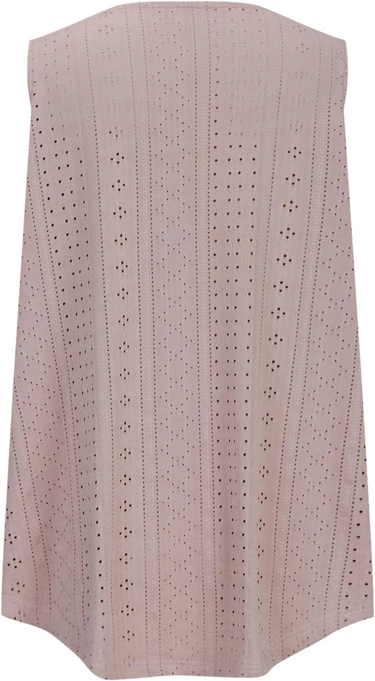 Women's Plus Size Eyelet Tees Tank Tops Cold Shoulder Casual Blouses Boho Style Relaxed Tops Trendy 2025 T Shirts