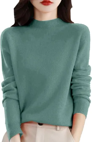 Womens Sweaters Cashmere Sweaters for Women,Warm Sweaters for Women Green Sweater Women Business Casual Outfits for Women Womens Sweaters Dressy Casual Womens Cashmere Sweaters