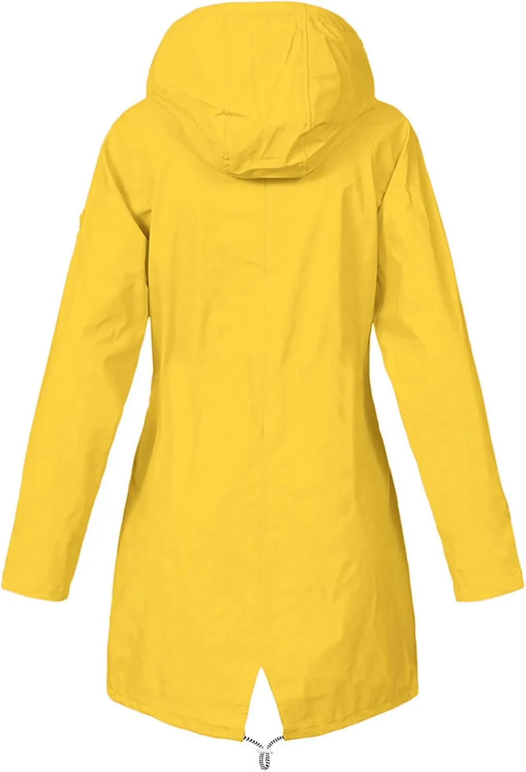 Womens Waterproof Lightweight Jackets Solid Color Rain Coat Hiking Hooded Outerwear Plus Size Softshell Jacket