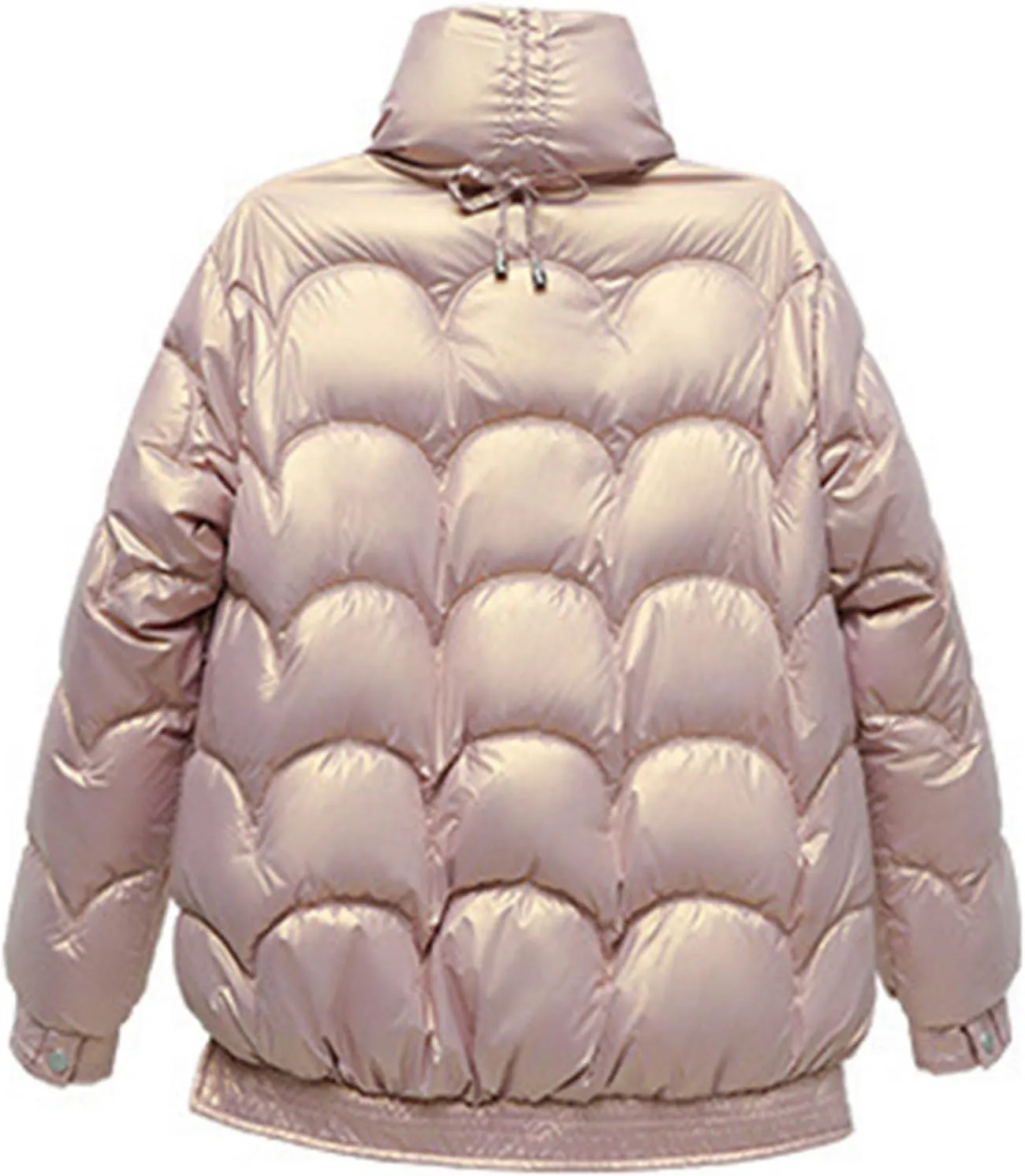 XUNRYAN Winter Coats for Women Waterproof Puffer Jackets Quilted Thick Down Coat Warm Parka Hooded Anorak Outerwear Overcoat